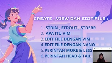 cara mengelola file di linux: create, view & edit dengan vim, input output & error