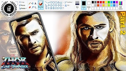 Thor Love and Thunder ⚡| How to Draw Thor in MS Paint 🔥| Thor Drawing Tutorial Step by Step | Part 2