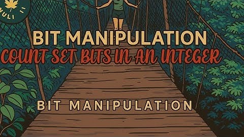 COUNT SET BITS IN AN INTEGER ||BIT MANIPULATION|| 4 DIFF. SOL.||FINAL 450 DSA SHEET||LOVE BABBAR