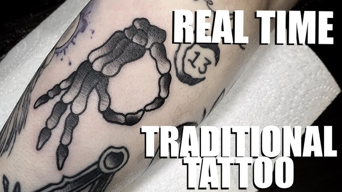 TRADITIONAL TATTOO TIME LAPSE- TRUE LOVE (4K) 