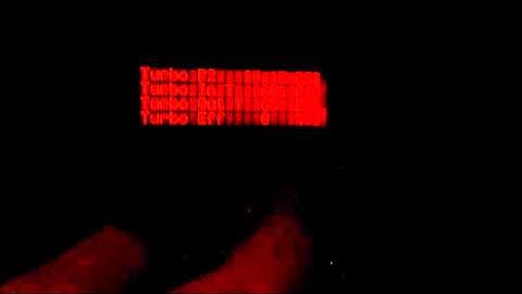 Arduino Based Mustang SVO ECU Display Demo