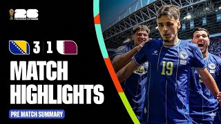Bosnia vs Qatar 3-1 | Bosnia Into Round of 32! | FIFA World Cup 2026 Group B | #FIFA #WorldCup2026