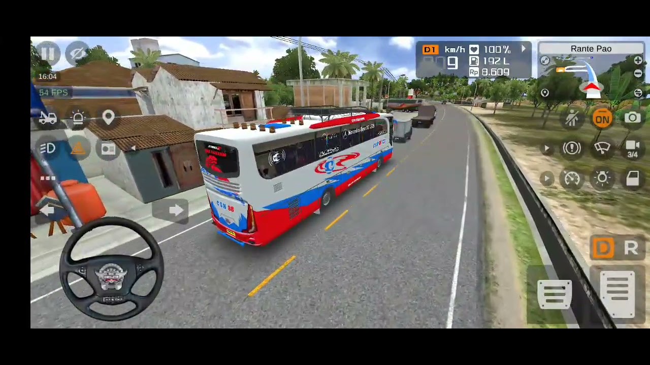 Ruta desde manuju hasta palopo con el autobus limpio y reparado/bus simulator indonesia/#23