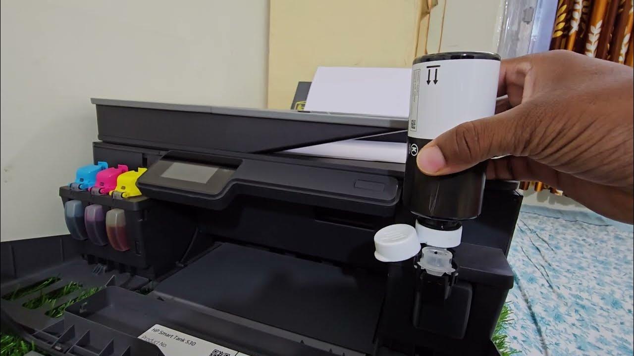 How to fill ink in hp printer smart tank 530 youtube