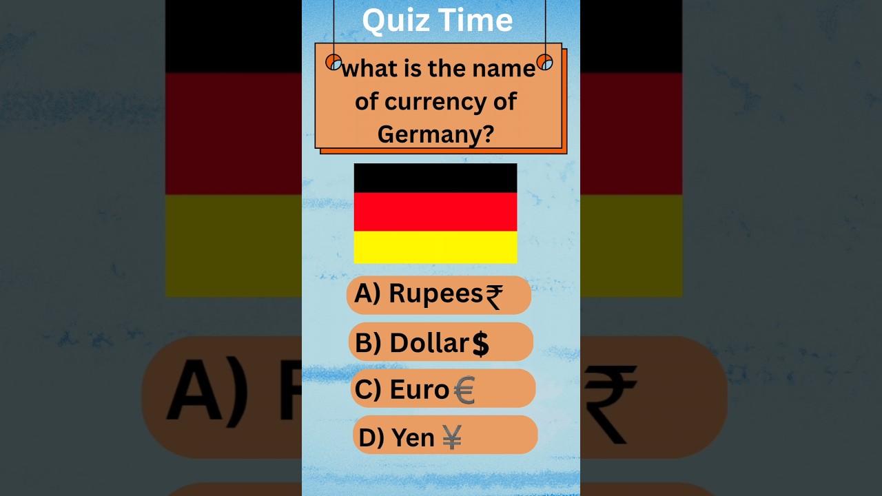 currency of Germany🤔l quiz l general knowledge l English 