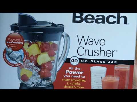 Hamilton Beach Wave Crusher Multi-Function Blender, 40 oz Glass Jar, Black,  58165