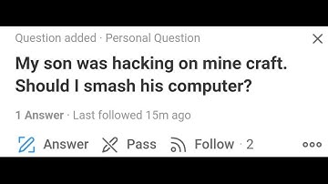 Dumb quora questions, but it