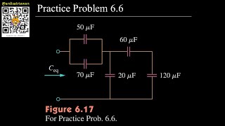 Practice Problem 6.6 Fundamental of Electric Circuits (Sadiku) 5th Ed - Equivalent Capacitors