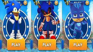 Subway Surfers Sonic Boom vs Sonic Dash Sonic EXE v Tag with Ryan Pj Masks - All Characters Unlocked screenshot 2