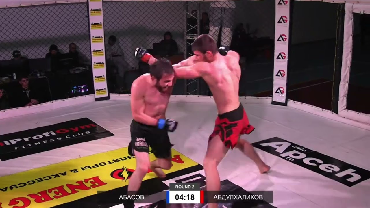 Вес - 70кг. Усман Абасов победил Магомеда АбдулхаликоваРешением судей Раунд - 2 ( 