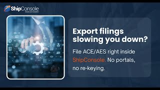 Export Filings Slowing You Down?