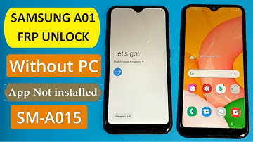 SAMSUNG GALAXY A01 FRP Bypass/Google Account Lock Remove App Not installed Without PC - 2021
