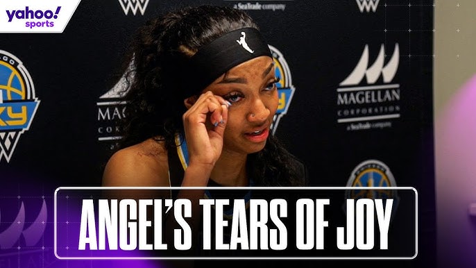 ANGEL REESE cries TEARS OF JOY after being named a WNBA All-Star | PRESS CONFERENCE | Yahoo Sports - YouTube