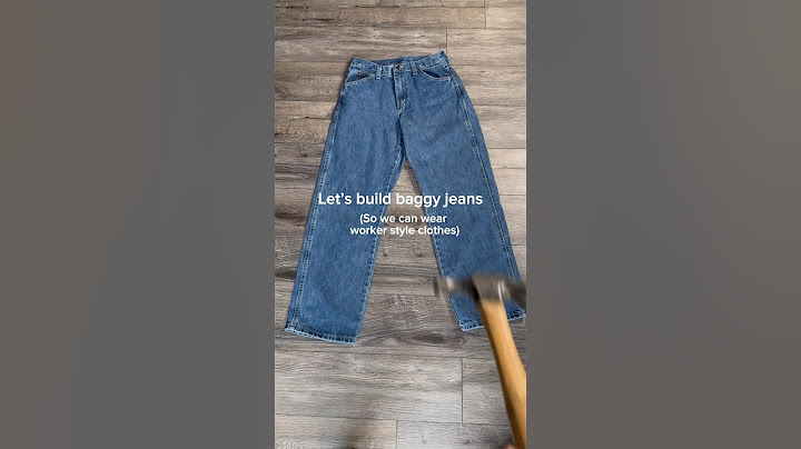Build Baggy Jeans With Me!