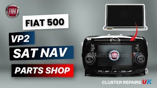 FIAT 500 VP2 ECE Sat Nav Display problems? Spare Part Display & Tutorial - 2012 to 2020 Fix!!