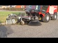 Tool carrier Timan 3400 with weed brush.