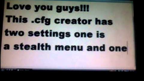 CFG creator by PhysXMoDz