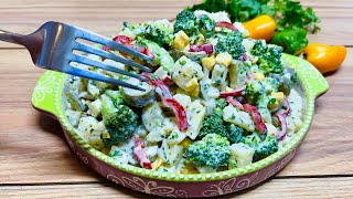 Creamy Broccoli and potato salad with homemade healthy dressing❗️
