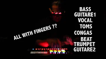 Funky fingerdrumming ! A music band with fingers, playing live
