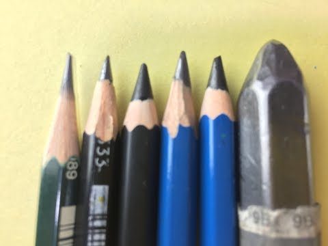 Drawing pencil gambar pensil staedtler dengan karakter pensil HB, 2B, 4B, 5B, dan 8B.. 