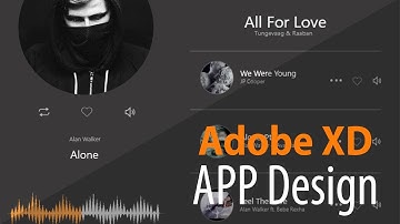 Adobe XD Music App Design - Speed Art