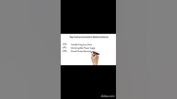 Instrumentation Abbreviations Explained in 60 Seconds - #8    #instrumentation #vfd
