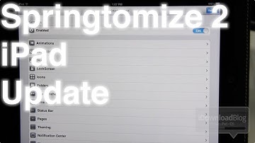 Springtomize 2 Native iPad Support