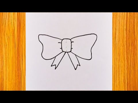 How To Draw A BOW TIE step by step - YouTube