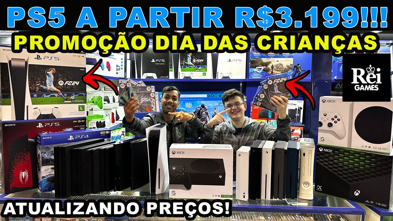 ATUALIZAÇÃO DE PREÇOS! PROMOÇÃO DO DIA DAS CRIANÇAS - TOTAL GAMES SANTA  EFIGÊNIA 