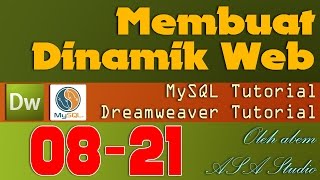 Dreamweaver Tutorial [Dinamik Website] [08] Latihan [21] [Admin] Fungsi Tambah, Edit dan Hapus Kateg