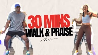 Fast Walk & Praise for Weight Loss 30mins Fat Burning | Walk at Home