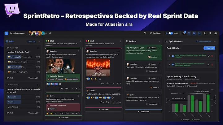 SprintRetro by Agile Pulse: Free Retrospective & Review Tool with Built-in Sprint Metrics