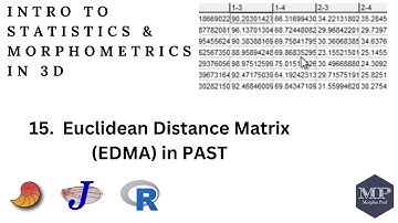 15.  Euclidean Distance Matrix (EDMA) in PAST