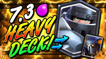 7.3 ELIXIR! HEAVIEST DECK IN CLASH ROYALE... EVER!! THIS IS UNREAL!