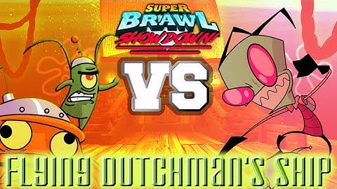 Plankton vs Invader Zim II | Super Brawl Showdown v0.3.1b Full Match Gameplay