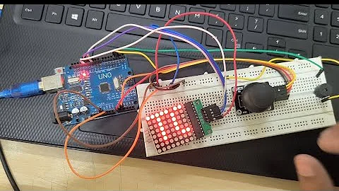 How To Make Snake Game with 8*8 matrix Led with Arduino and Joystick with Buzzer
