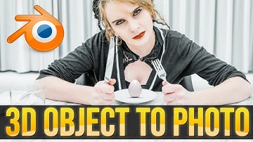 How to place 3d object to photo using Blender without complex compositing [CYCLES]