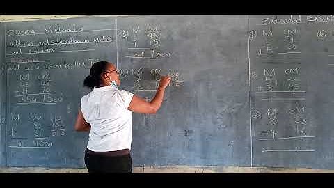 GRADE 4 MATHS ADDITION AND SUBTRACTION OF METRES AND CENTIMETRES