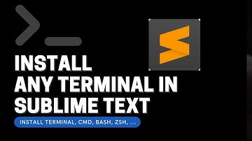 Learn how to install terminal in sublime text - INSTALL ANY TERMINAL IN SUBLIME TEXT