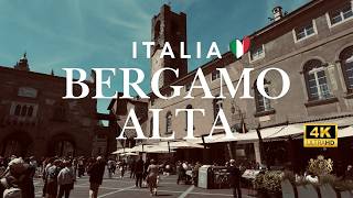 Walking in the Silence of Northern Italy: Bergamo Alta [4K ASMR]