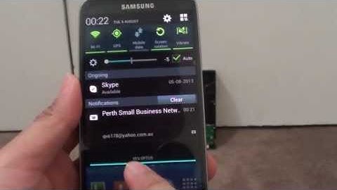 Samsung Galaxy S4: Quickly Display All Shortcuts from Notification Panel