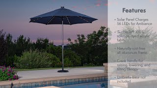 10 Foot LED Market Umbrella