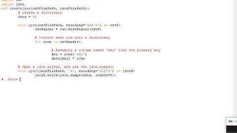 How do I convert a CSV file to JSON in Python