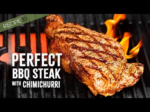 Sizzling Perfection Master the Art of BBQ Steak with Irresistible Chimichurri Sauce!