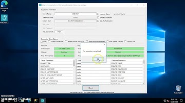 How to check SQL Server connection