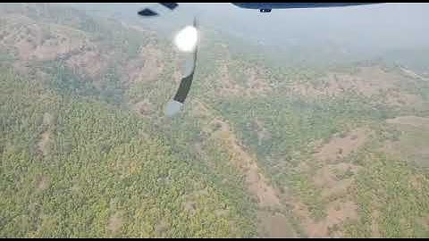Sea Plane landing at Statue of Unity