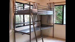 Loft Bed Ikea Svarta With Table For Teen Boy How To Assemble Youtube