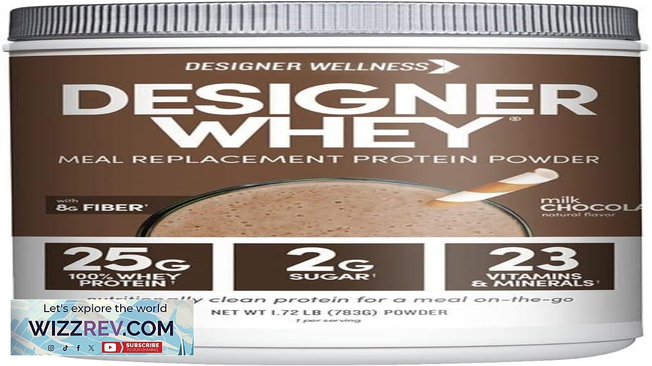 Designer Wellness Designer Whey Protein Meal Replacement Powder Organic Superfood Complex Review