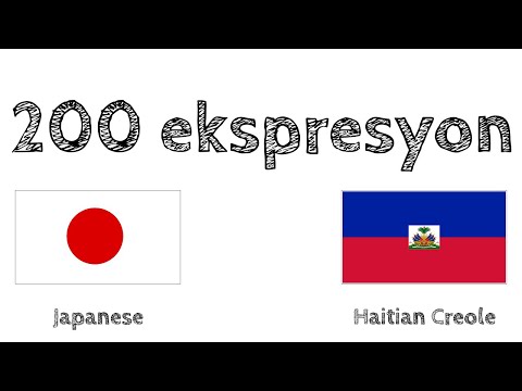 200 ekspresyon - Japonè - Kreyòl Ayisyen