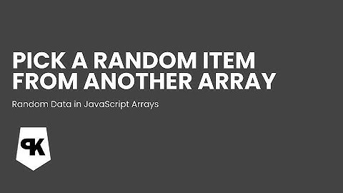 Pick a random item from another array